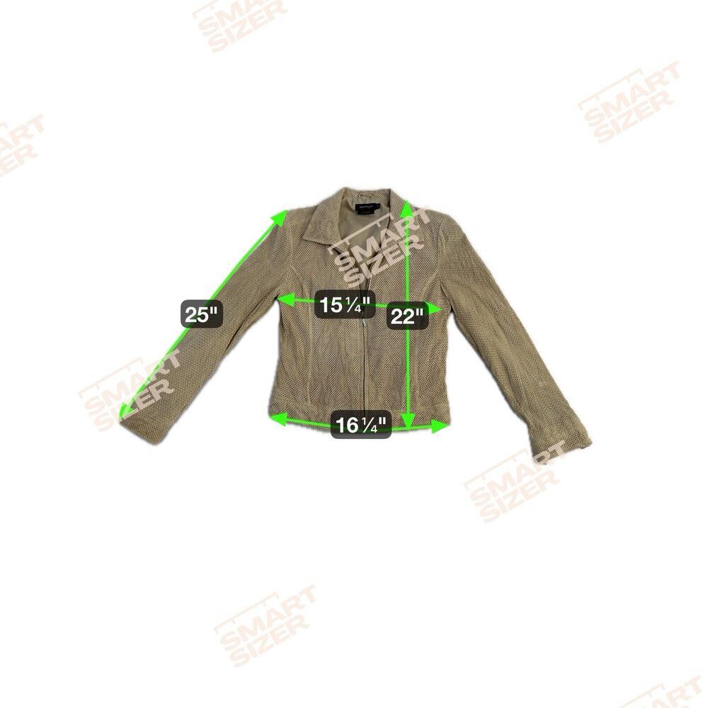 Vintage Womyn 100% Leather Cutout Jacket Perforated Women's‎ Size Small - Picture 8 of 11